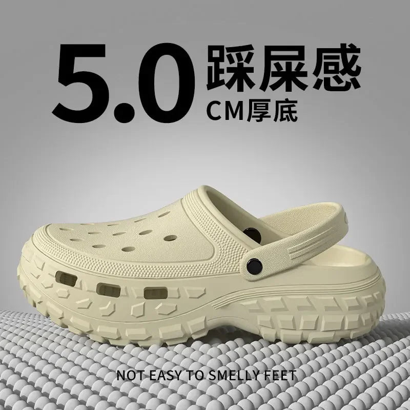 Men's EVA Slide Sandals – Soft-Soled Summer Beach Slippers Men's Slide Sandals Axl Khaki 42-43