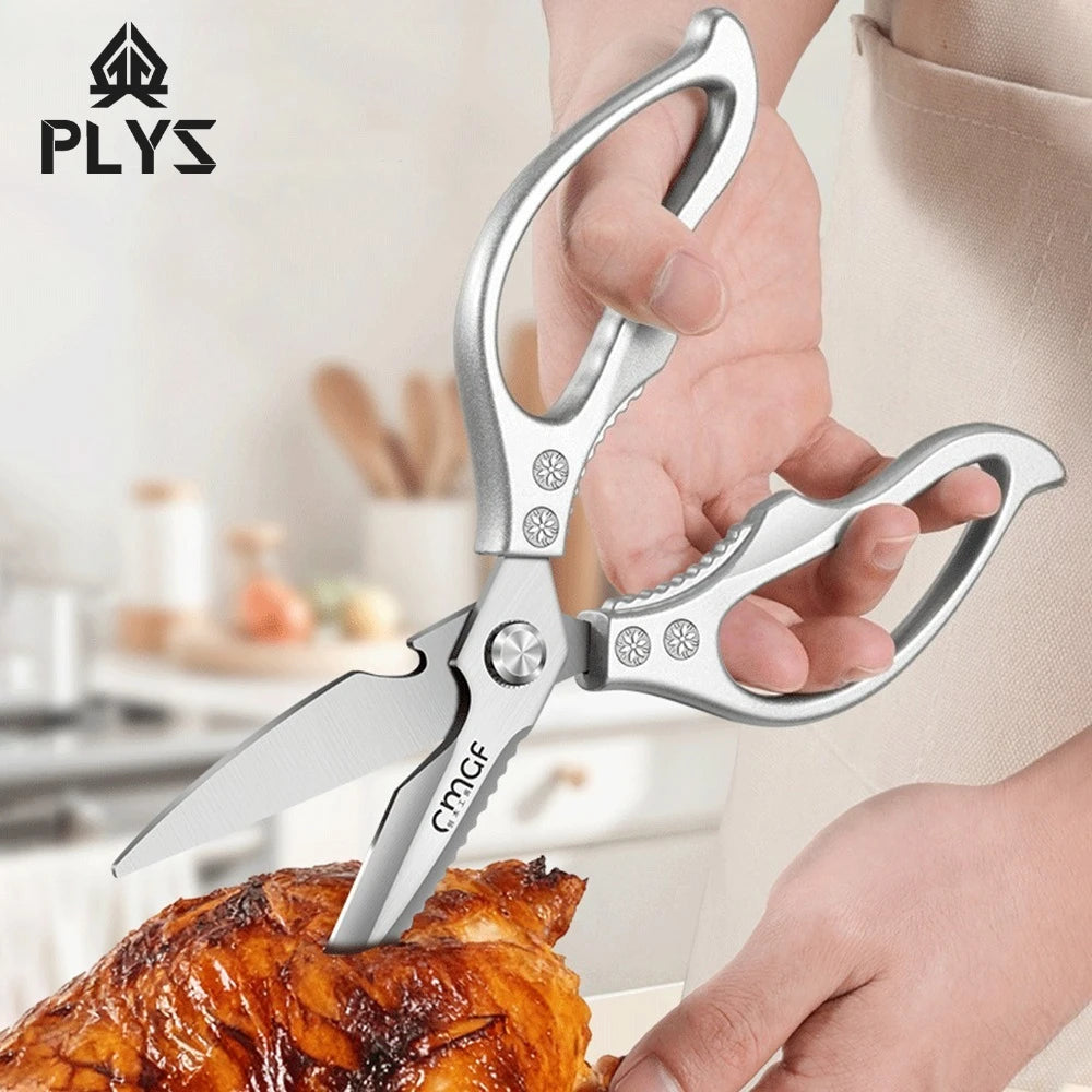 PLYS Stainless Steel Kitchen Scissors – Multi-Function Shears Kitchen Shears Axl