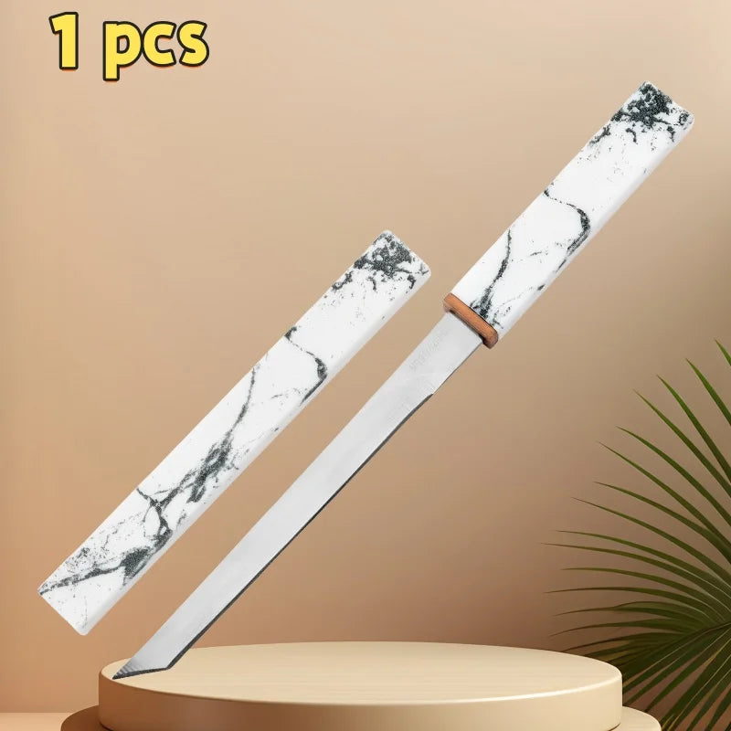 Stainless Steel Utility Knife with Blade Guard | Kitchen & Fruit Utility Kitchen Knife Axl 1PC-white