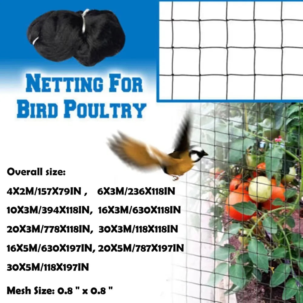 Bird Netting for Garden – Crop & Fruit Tree Protective Mesh Garden Bird Netting Axl