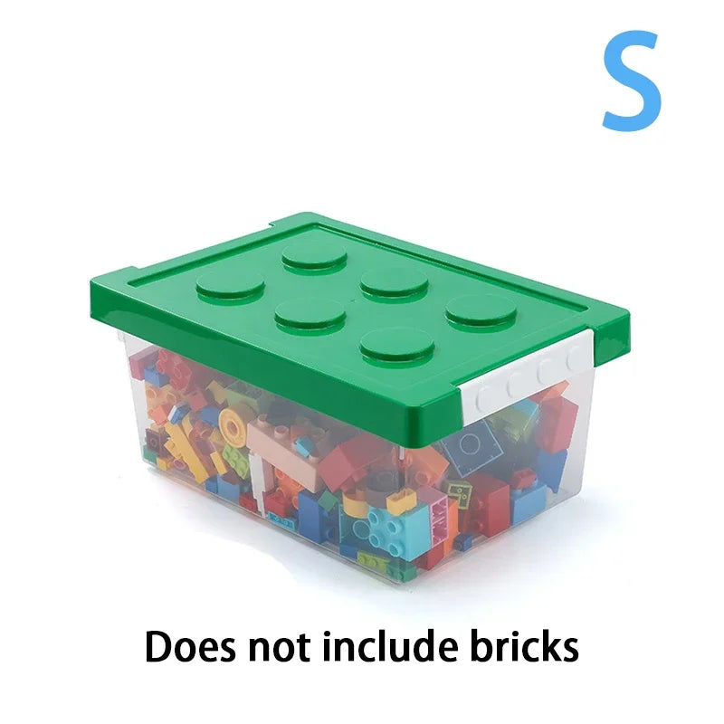 Plastic Kids Storage Box – Toy & Building Block Organizer Plastic Storage Box Axl S Green