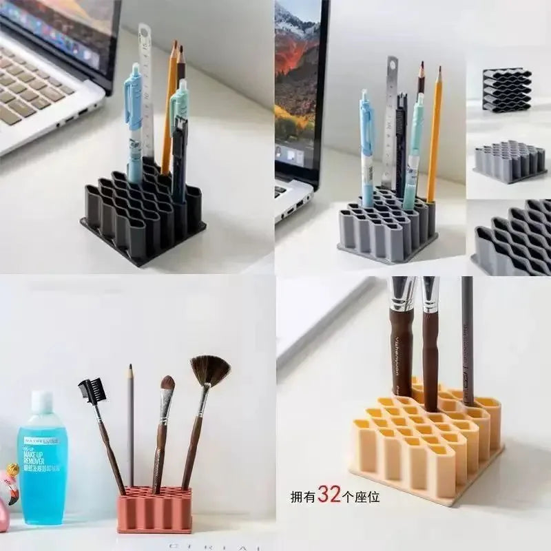 Desktop Silicone Organizer Stand – Cosmetic, Pen & Desk Storage Desktop Storage Organizer Axl