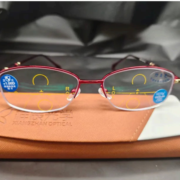 Multifocal Photochromic Reading Glasses – Anti-Blue Half Frame Reading Glasses Axl