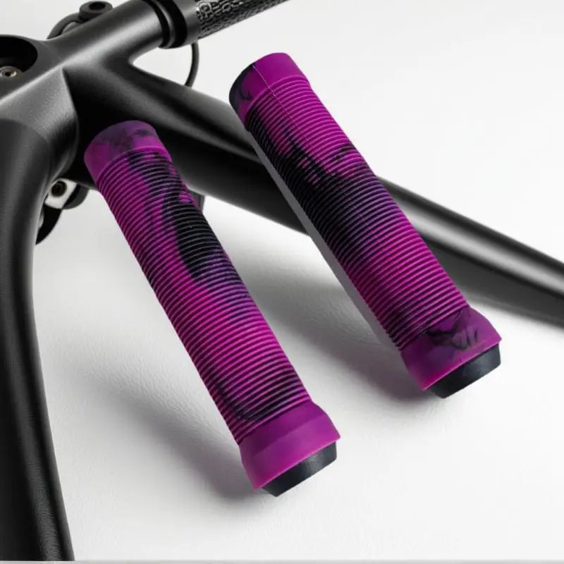 TPR Rubber MTB Handlebar Grips – Anti-Skid Ergonomic Pair Bike Handlebar Grips Axl