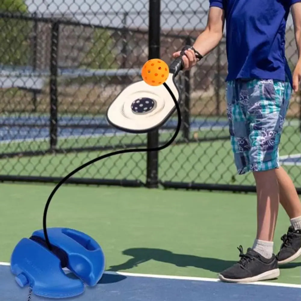 Pickleball Trainer Set – Water-Fillable Base & Elastic Rope Pickleball Trainer Axl