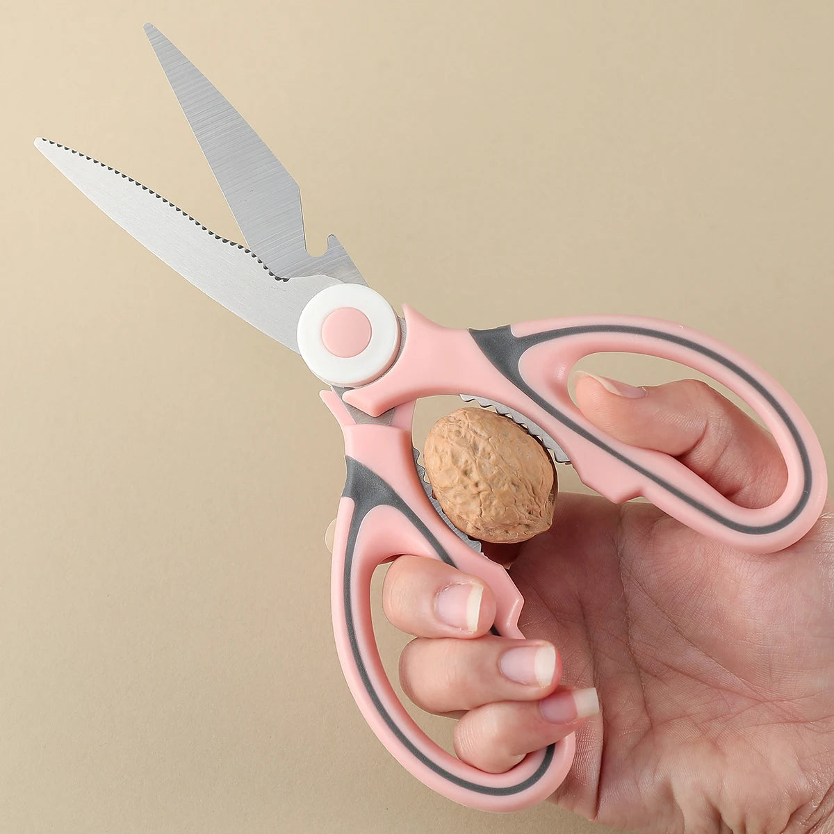 Stainless Steel Kitchen Scissors with Cover | Multi-Use Food Shears Kitchen Food Shears Axl