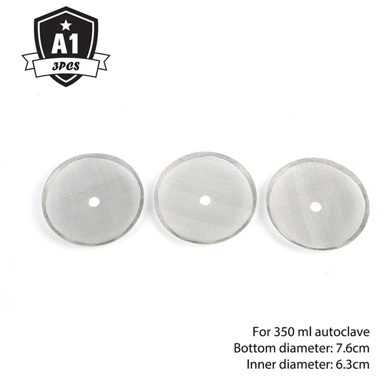 3-Pack Stainless Steel French Press Replacement Mesh Filters Coffee Press Filter Axl 350ml