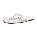 Polka Dot Clip Toe Women's Slippers – Summer Beach Flip Flops Women's Summer Slippers Axl Polka Dot white 35