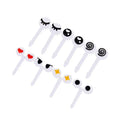 10-Piece Kawaii Cartoon Eye Bento Food Picks & Fruit Forks Bento Food Picks Axl onesize