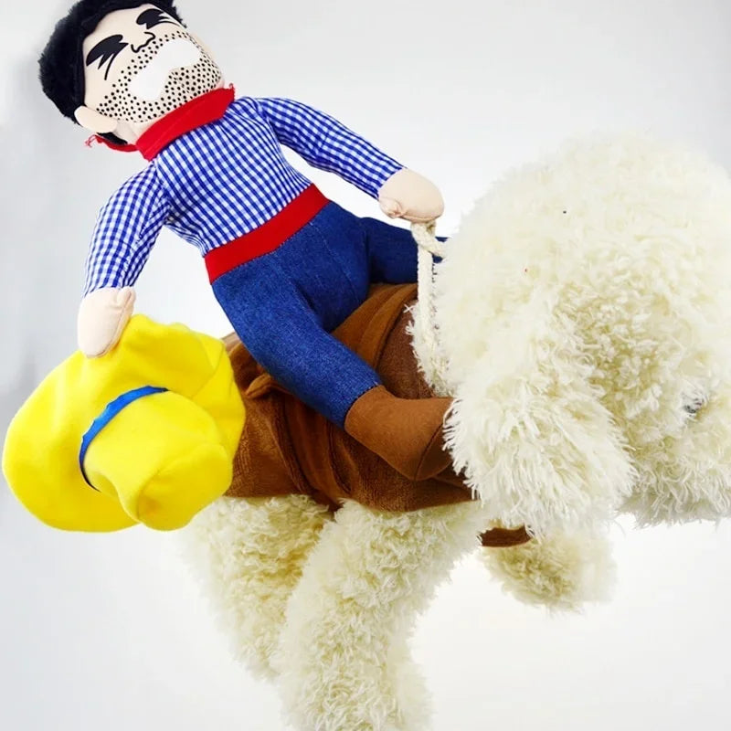 Dog Cowboy Costume with Hat – Halloween & Party Pet Outfit Pet Costume Axl