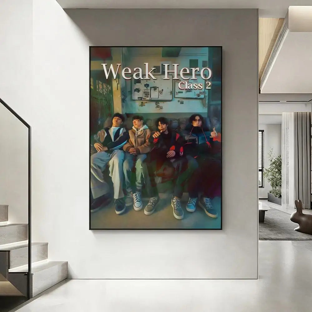 Weak Hero Class Korean Drama Poster – HD Waterproof Wall Art Wall Art Poster Axl White8 50X70cmNoframe
