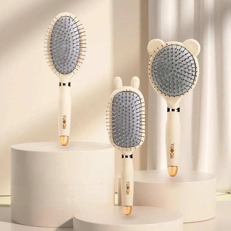 Cute Air Cushion Hair Brush – Antistatic Massage Comb & Cleaner Hair Brush Comb Axl