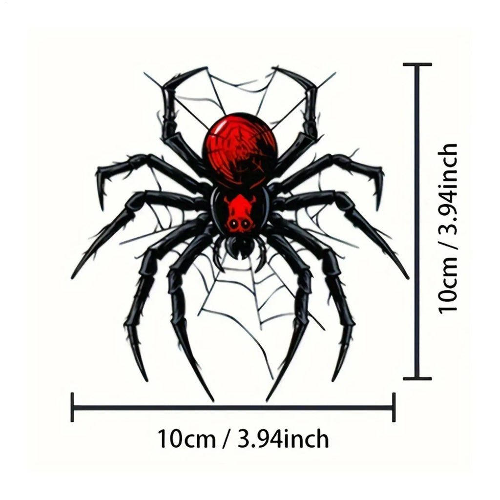 Spider Web Car Decal Sticker – Waterproof 3D PVC Auto Decal Car Decal Sticker Axl