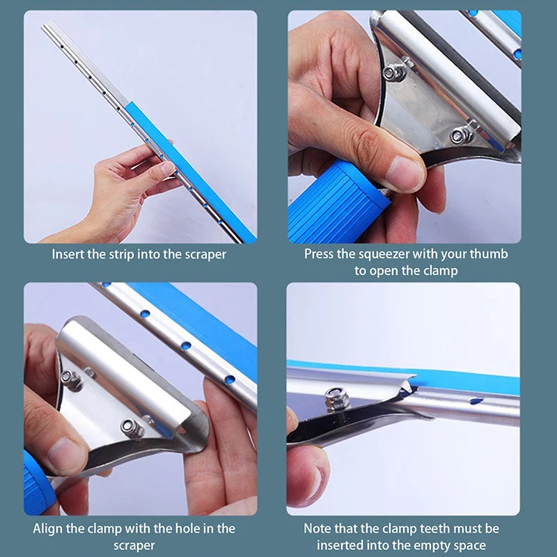 35CM Window Squeegee & Microfiber Washer Combo | Glass Wiper Window Cleaning Tool Axl