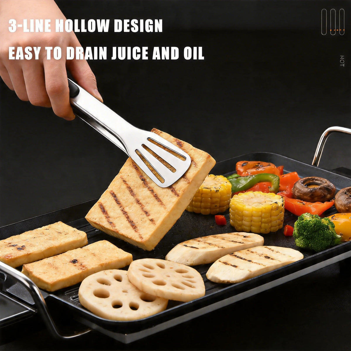 Stainless Steel Kitchen Tongs Set – BBQ, Baking & Cooking Kitchen Tongs Set Axl