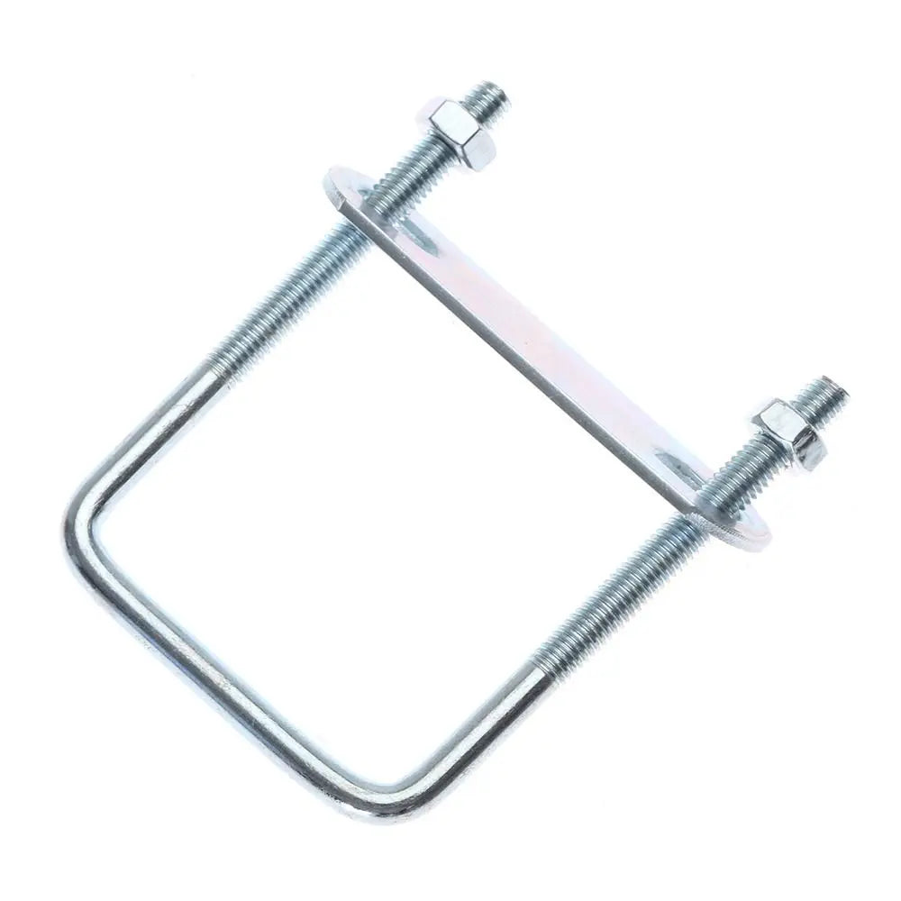 M6 Square U-Bolt Pipe Clamp with Baffle Screw – 2 Sets Pipe U-Clamp Axl