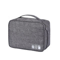 Travel Cable Organizer Bag – USB, Cord & SD Card Storage Cable Organizer Bag Axl Gray