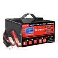 12V 24V 600A Intelligent LCD Auto Car Battery Charger Car Battery Charger Axl Red EU plug