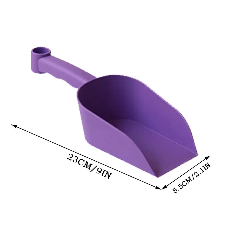 Portable Garden Soil Scoop – Lightweight Non-Slip Cat Litter Spade Garden Hand Scoop Axl Purple