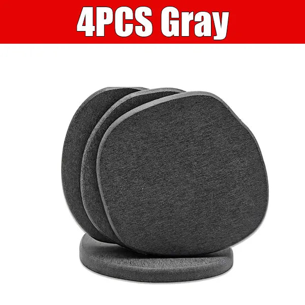 Diatomaceous Earth Coasters Set – Absorbent Quick-Dry Stone Drink Coaster Set Axl 4PCS Gray