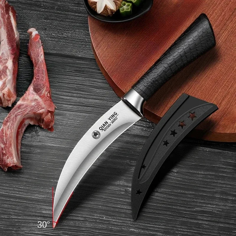 Stainless Steel Boning Knife Set – Sharp Cleaver & Slicer Boning Knife Set Axl Curved knife
