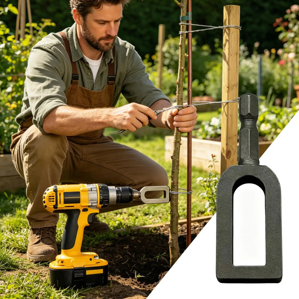 Wire Twister Drill Bit – Hex Cable Tying Tool for Fencing Wire Twister Bit Axl