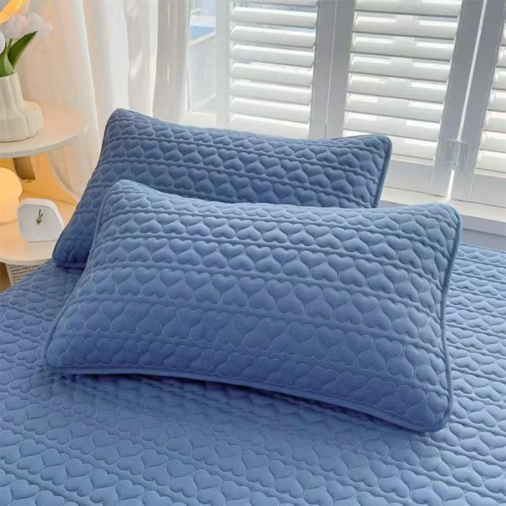 Waterproof Pillowcase Anti-Mite Pillow Protector Cover 48x74cm Pillow Protector Cover Axl Blue