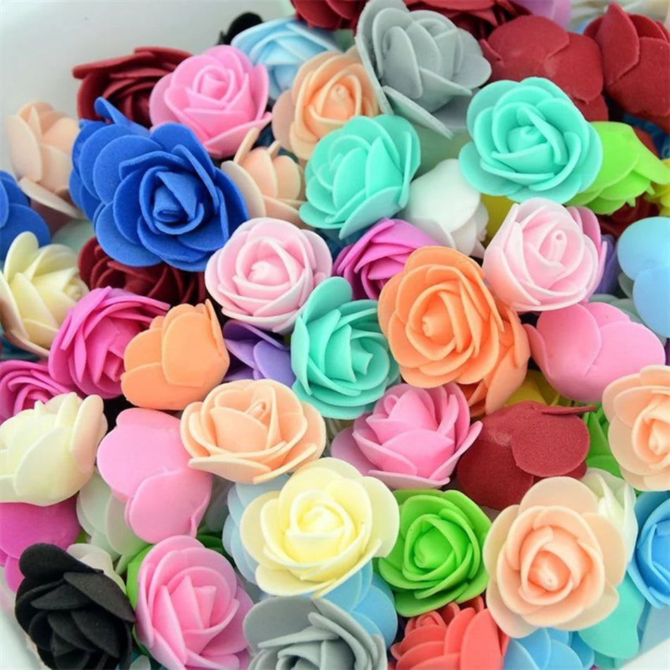 PE Foam Artificial Rose Flower Heads | Wedding & Party Decor Artificial Flower Heads Axl