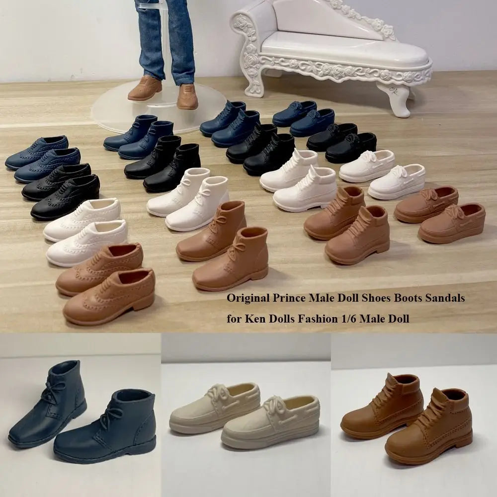 1/6 Male Doll Shoes – Boots & Sandals for Ken Dolls | 10 Styles Doll Accessories Axl