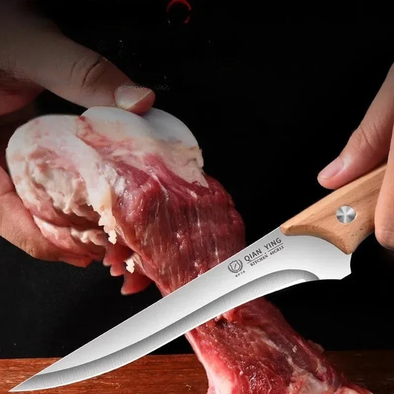 Stainless Steel Boning Knife – Sharp Chef's Butcher Knife Boning Knife Axl