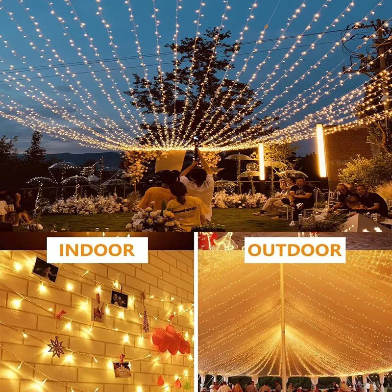 LED Fairy String Lights – Waterproof Indoor & Outdoor Garland LED String Lights Axl