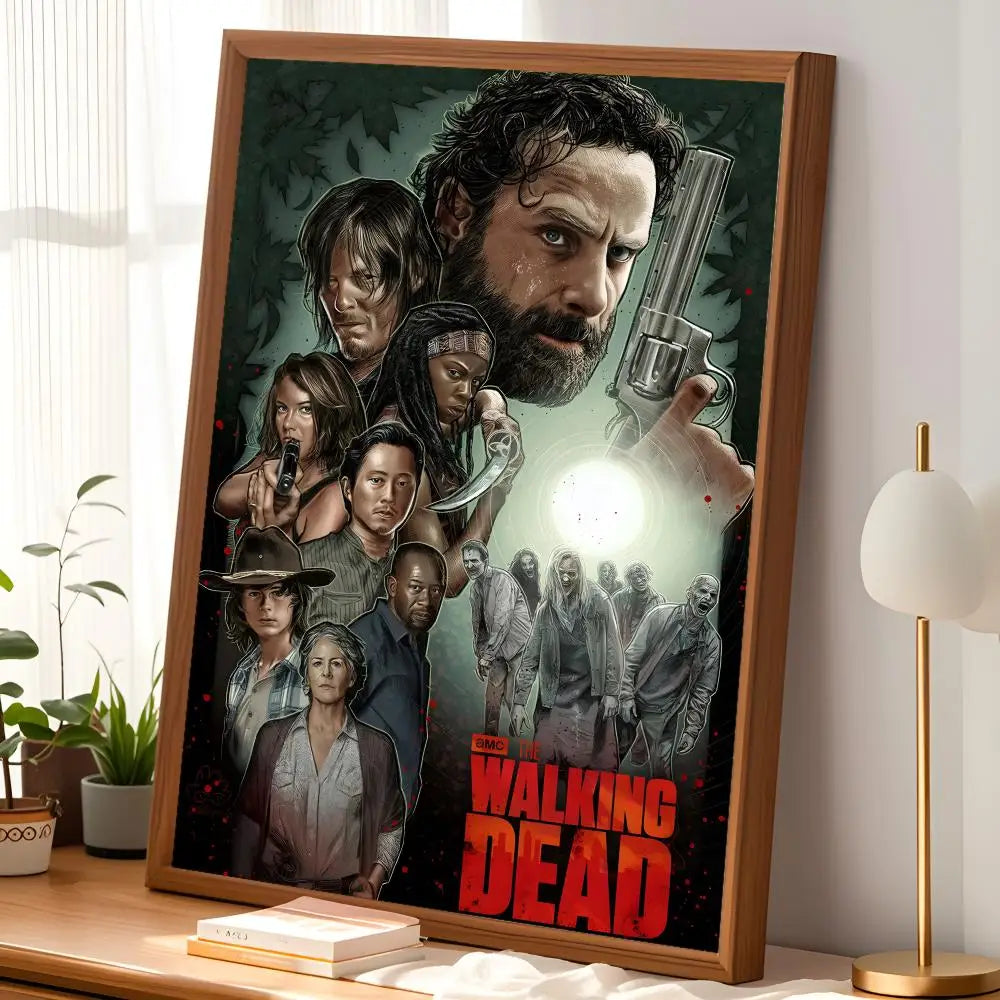 Walking Dead Self-Stick HD PVC Wall Poster – Waterproof Decor Wall Art Poster Axl