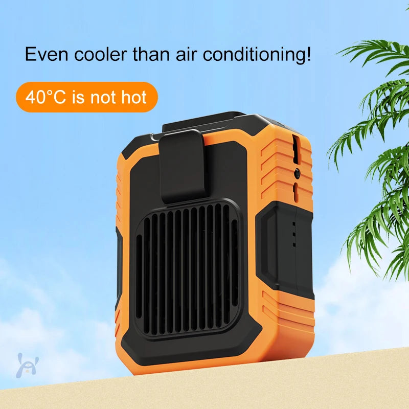 Wearable Waist Clip Fan – USB Rechargeable Portable Mini Fan Portable Clip Fan Axl