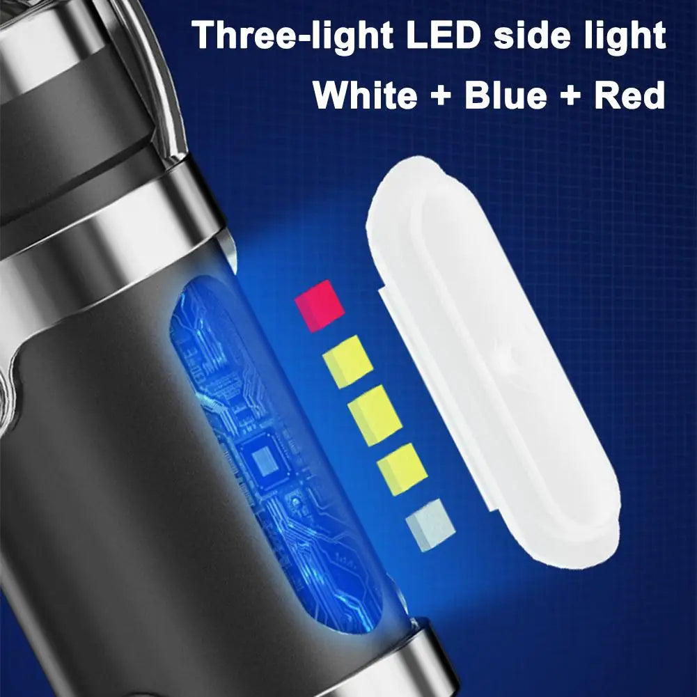 Mini Keychain LED Flashlight – 8 Modes, Power Bank, Type-C Keychain LED Flashlight Axl