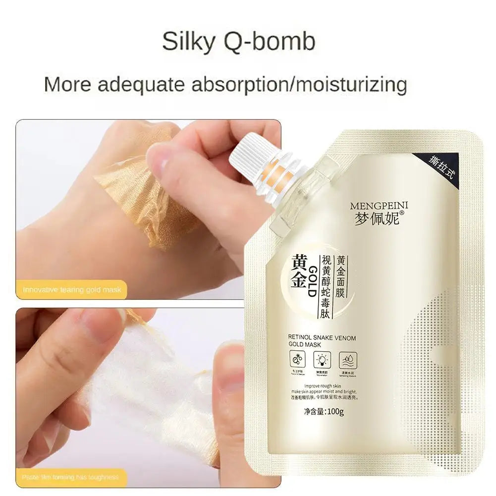 Retinol Gold Peel Mask – Brighten, Firm & Moisturize Skin Peel Face Mask Axl