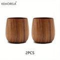 KEMORELA Japanese Wooden Tea Cups Set of 2 – 170ml Wooden Tea Cups Axl 2PCS <200ml