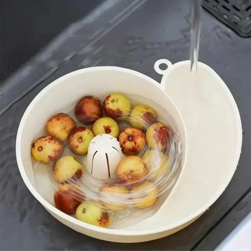 Vegetable Washing Basket & Salad Spinner Bowl | Fruit Drain Salad Spinner Basket Axl