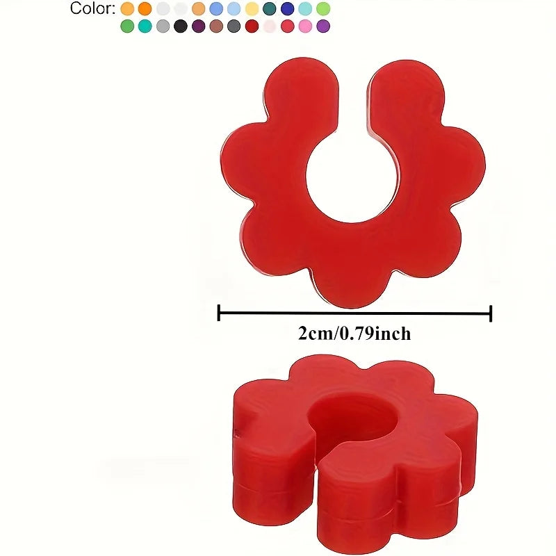 Silicone Wine Glass Markers – Color-Coded Party ID Tags Wine Glass Markers Axl