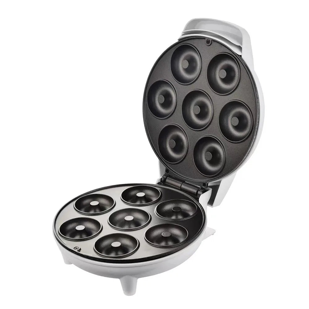 BALASHOV 7-Hole Mini Donut Maker – Non-Stick Doughnut Machine Donut Maker Axl WHITE US