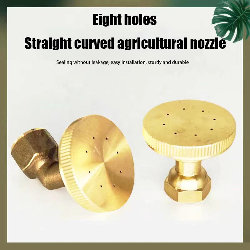 8-Hole Brass Atomizing Garden Sprinkler Nozzle – High Pressure Garden Sprinkler Nozzle Axl