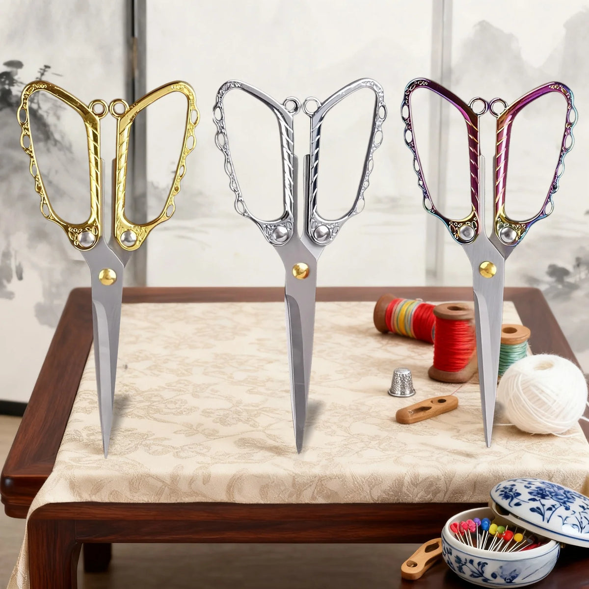 Retro Vintage Embroidery Scissors – Cross-Stitch Crafting Tool Embroidery Scissors Axl