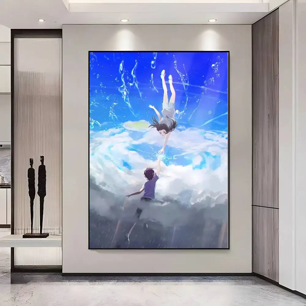 Weathering With You HD Wall Poster – Self-Adhesive Waterproof Wall Art Poster Axl z14 50X70cmNoframe