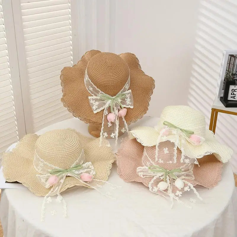 Foldable Wide Brim Straw Sun Hat – UV Protection Beach Cap Straw Sun Hat Axl