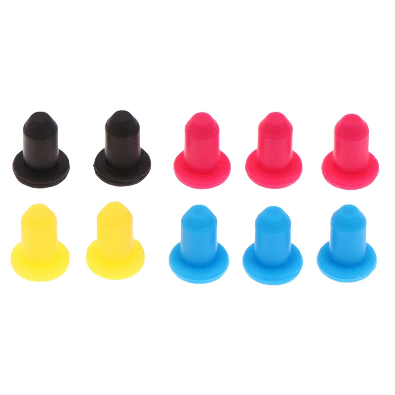 10-Pack 4mm Rubber Silicone Seal Plugs for Ink Printer Refill Printer Seal Plugs Axl