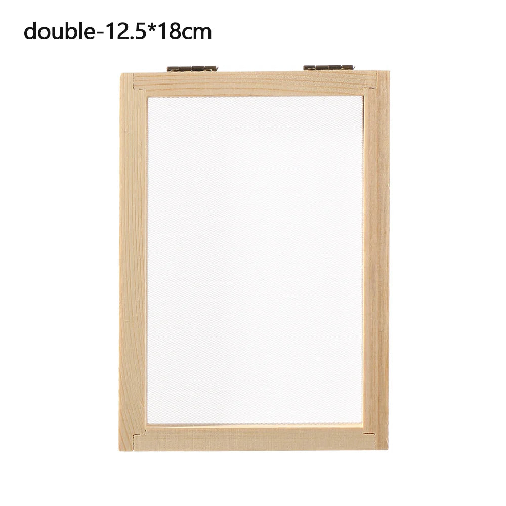 DIY Wood Paper Making Mould Frame – Multi-Size Mesh Screen Papermaking Mould Frame Axl double-12.5x18cm