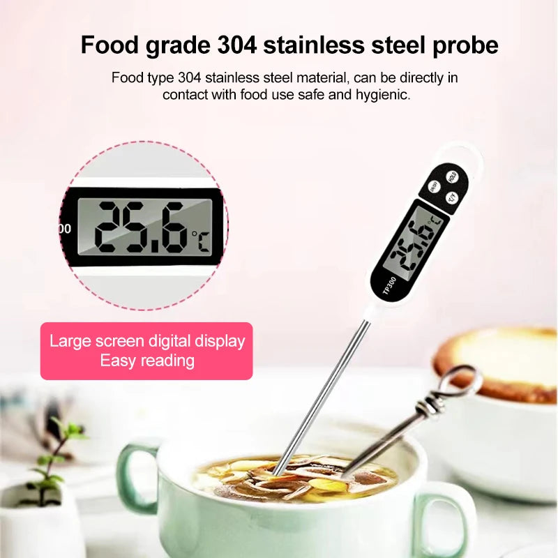 Digital Instant-Read Meat Thermometer – Kitchen Food Probe Kitchen Thermometer Axl