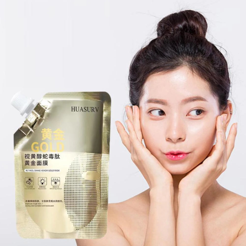2-Pack Retinol Gold Peptide Face Mask – Moisturizing & Oil Control Gold Peptide Face Mask Axl