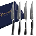 Sunnecko 73-Layer Damascus VG10 Steak Knife & Fork Set Steak Knife Set Axl 4PCS Set B China Mainland