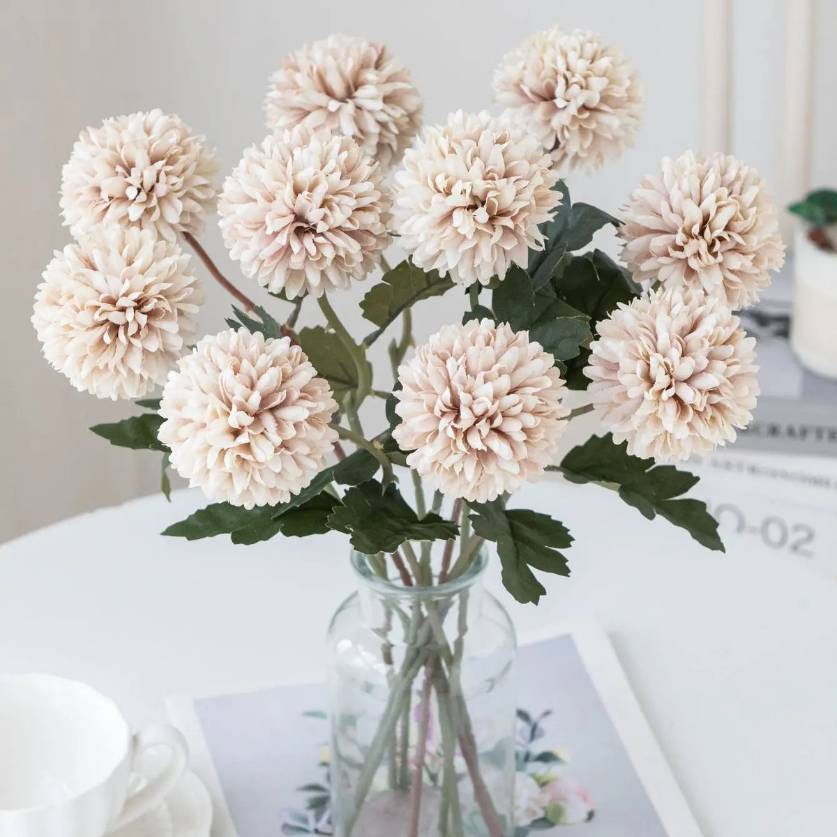 Silk Ball Chrysanthemum Artificial Flowers – Wedding & Home Décor Artificial Silk Flowers Axl