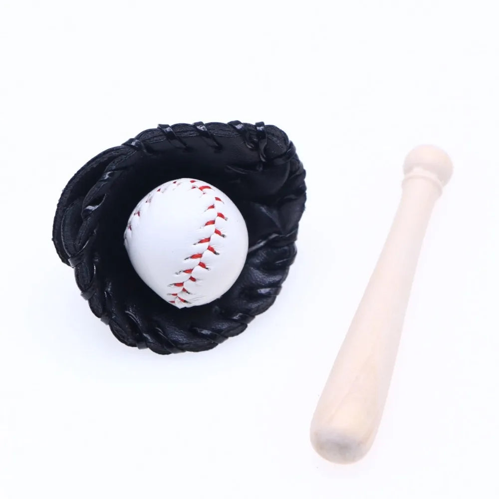 1/6 & 1/12 Miniature Baseball Kit – DIY Dollhouse Accessories Dollhouse Accessories Axl Black